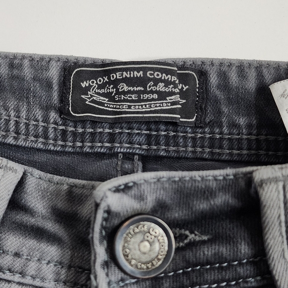 🔥Woox Denim Boyfriend Jeans with Distressed Acid Wash Size W25×L27 - Picture 4 of 6